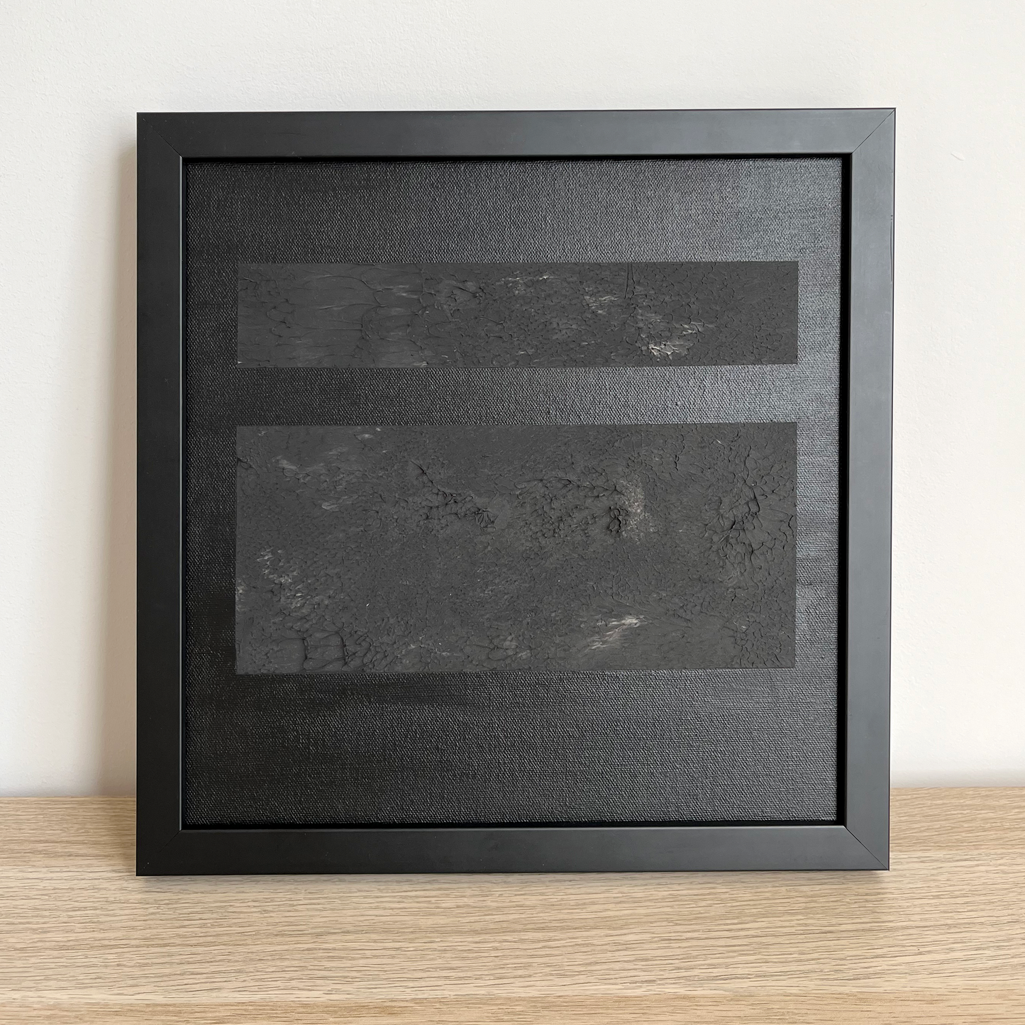 Abstract interior canvas Iva black 30x30cm with frame