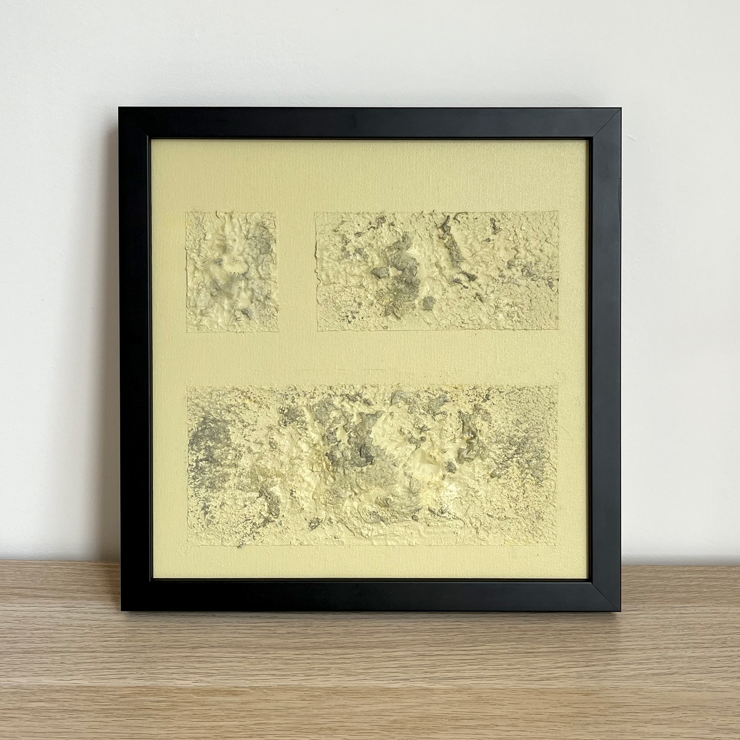 Iva Abstarct Canvas, Beige-Green, 30 x 30