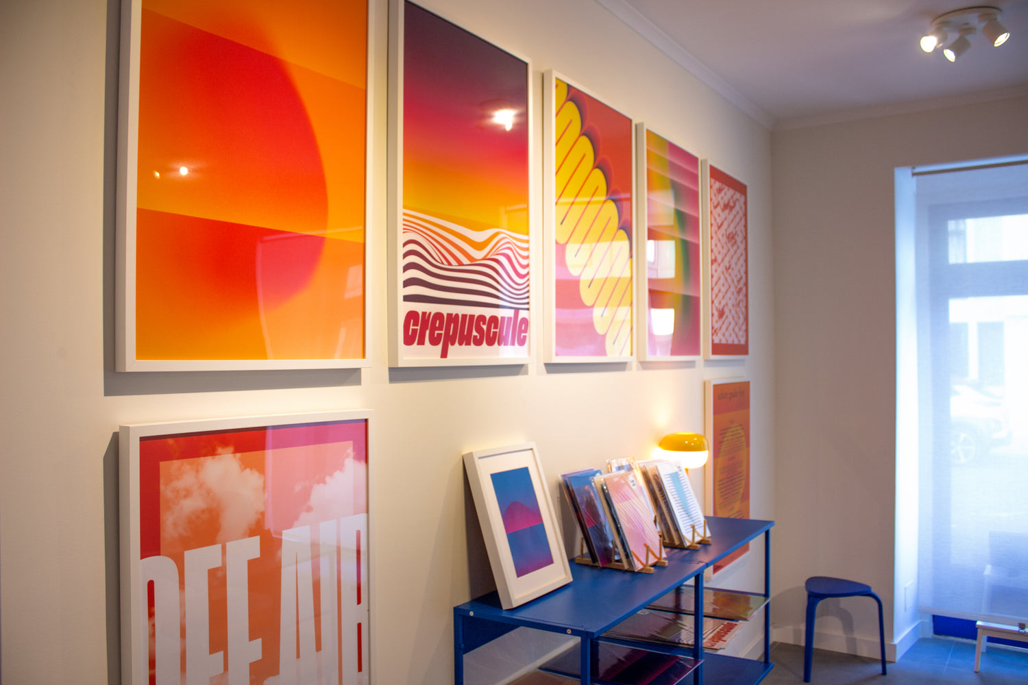 Levö store interior with big posters