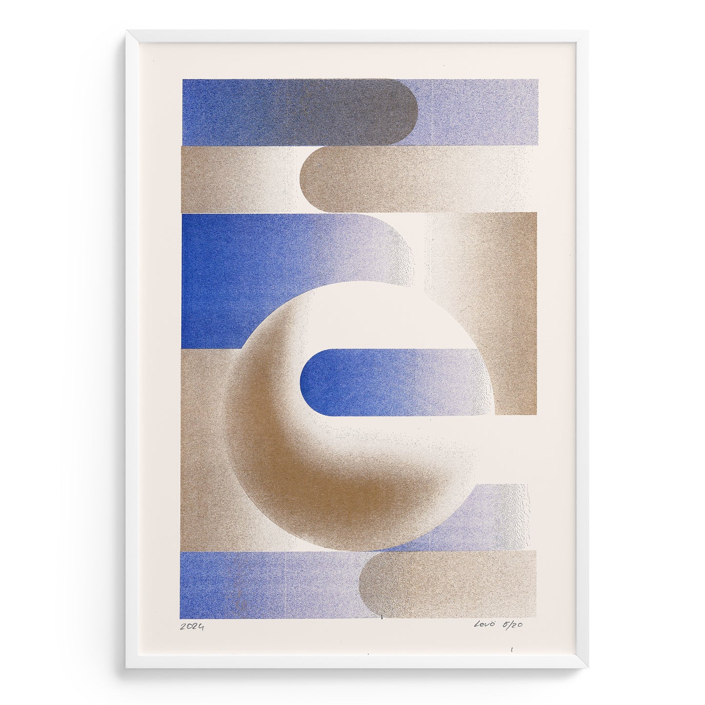 Riso limited edition poster Shar metalic gold