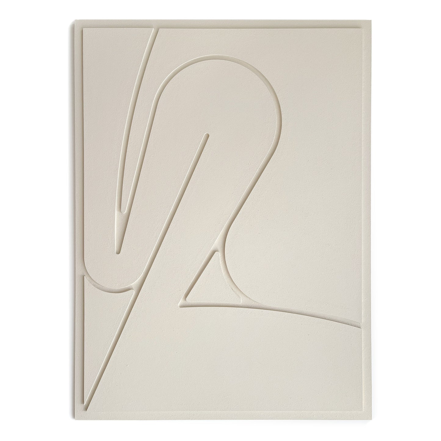 Wall relief Abstract Sculptural Painting in beige