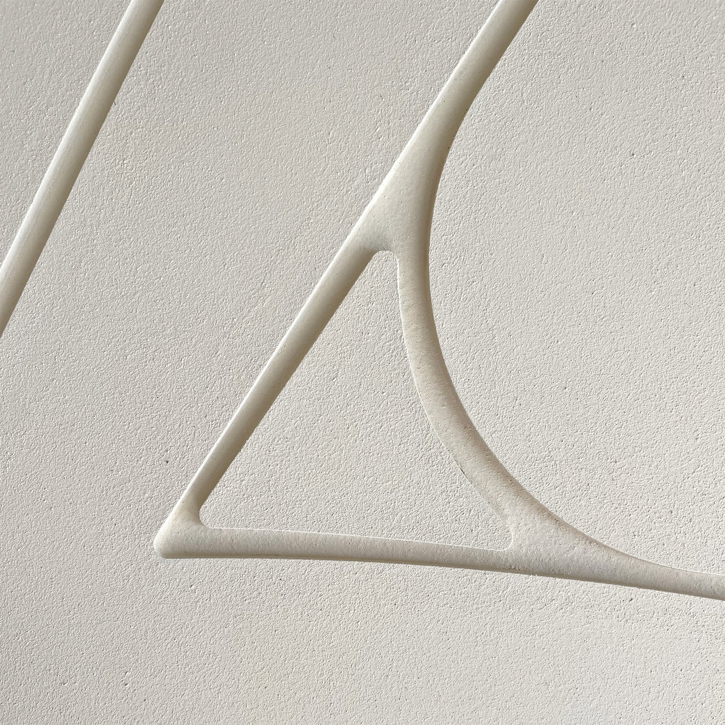Wall relief Abstract Sculptural Painting in beige details