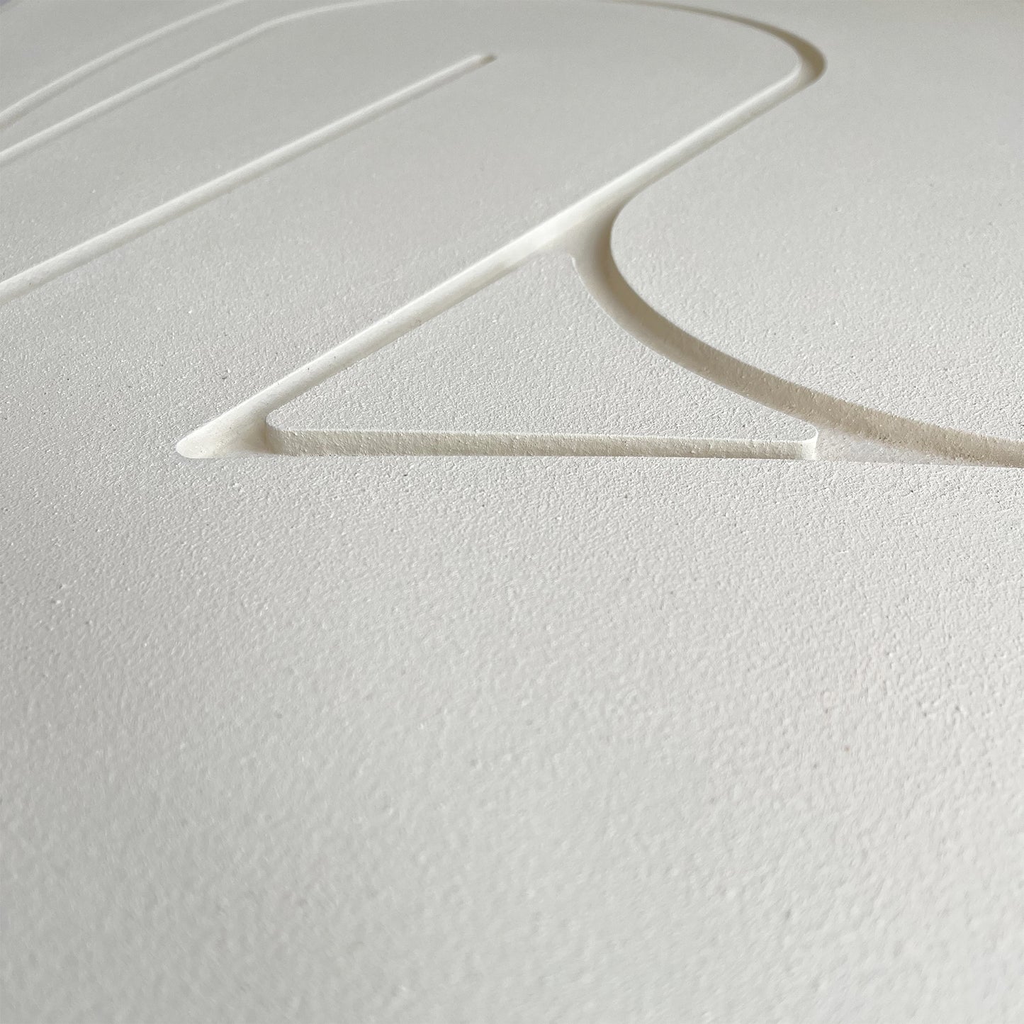 Wall relief Abstract Sculptural Painting in beige details