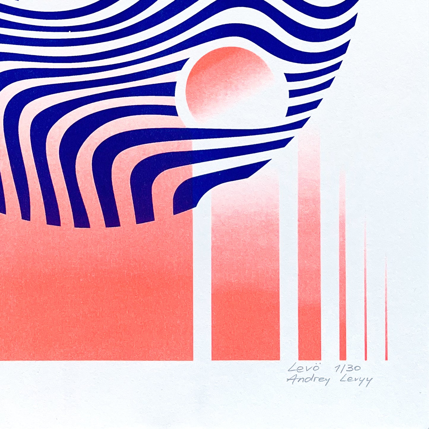 Øglerede Risograph Poster | Limited Edition - Levӧ