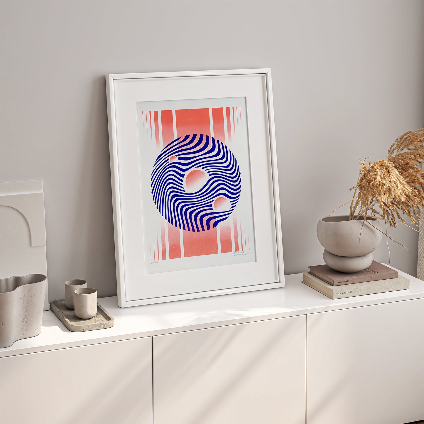 Øglerede Risograph Poster | Limited Edition - Levӧ
