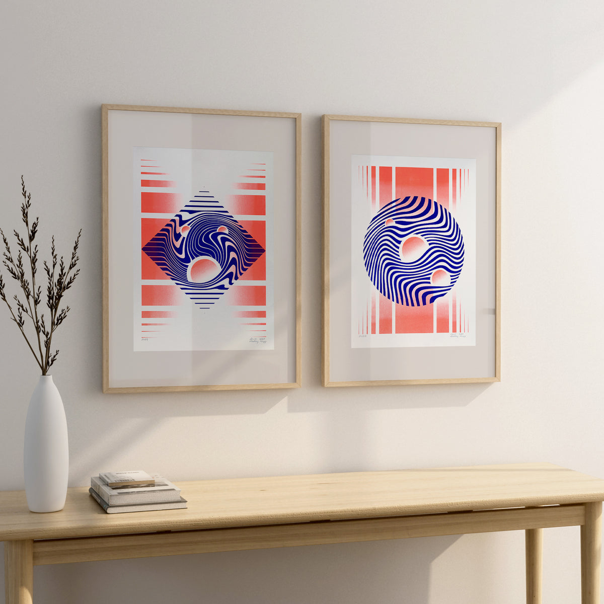 Øglerede Risograph Poster | Limited Edition - Levӧ