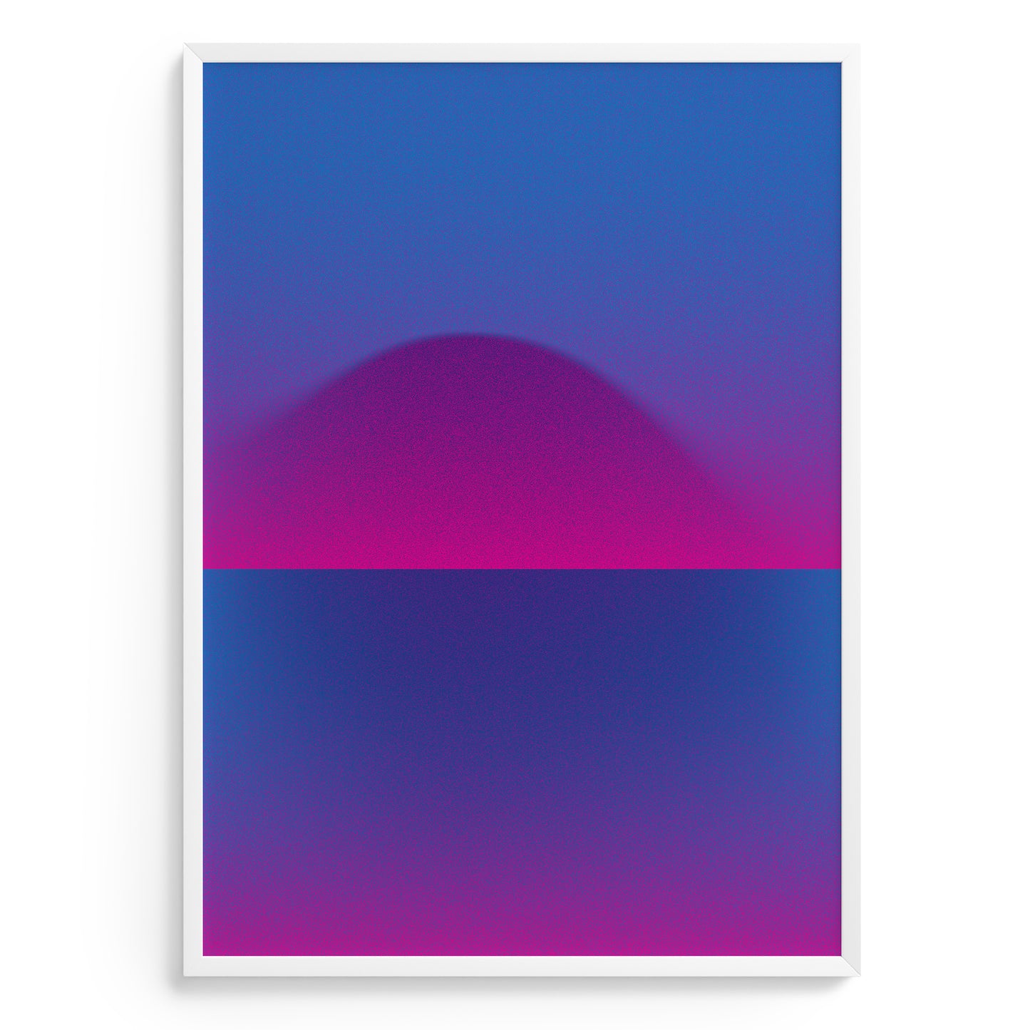 Digital Printing Poster Tcvetët in Blue and Pink with Wave Shape