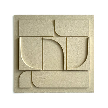 Arka Wall Relief, Beige, 30 x 30