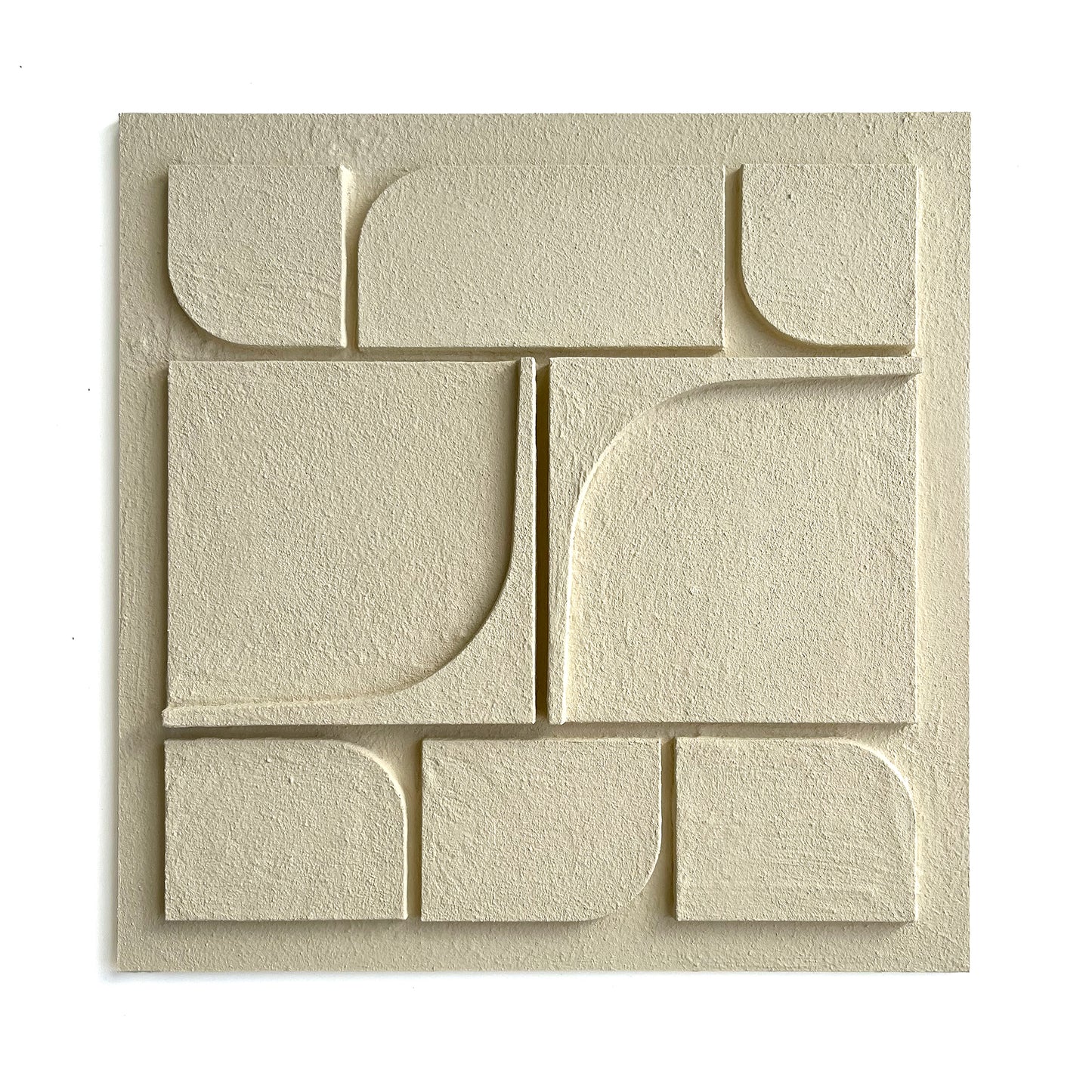 Arka Wall Relief, Beige, 30 x 30