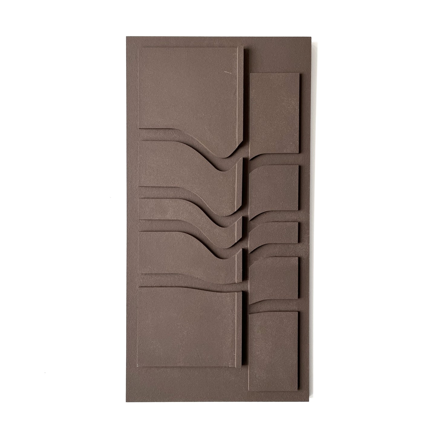 Lukra wall relief in brown