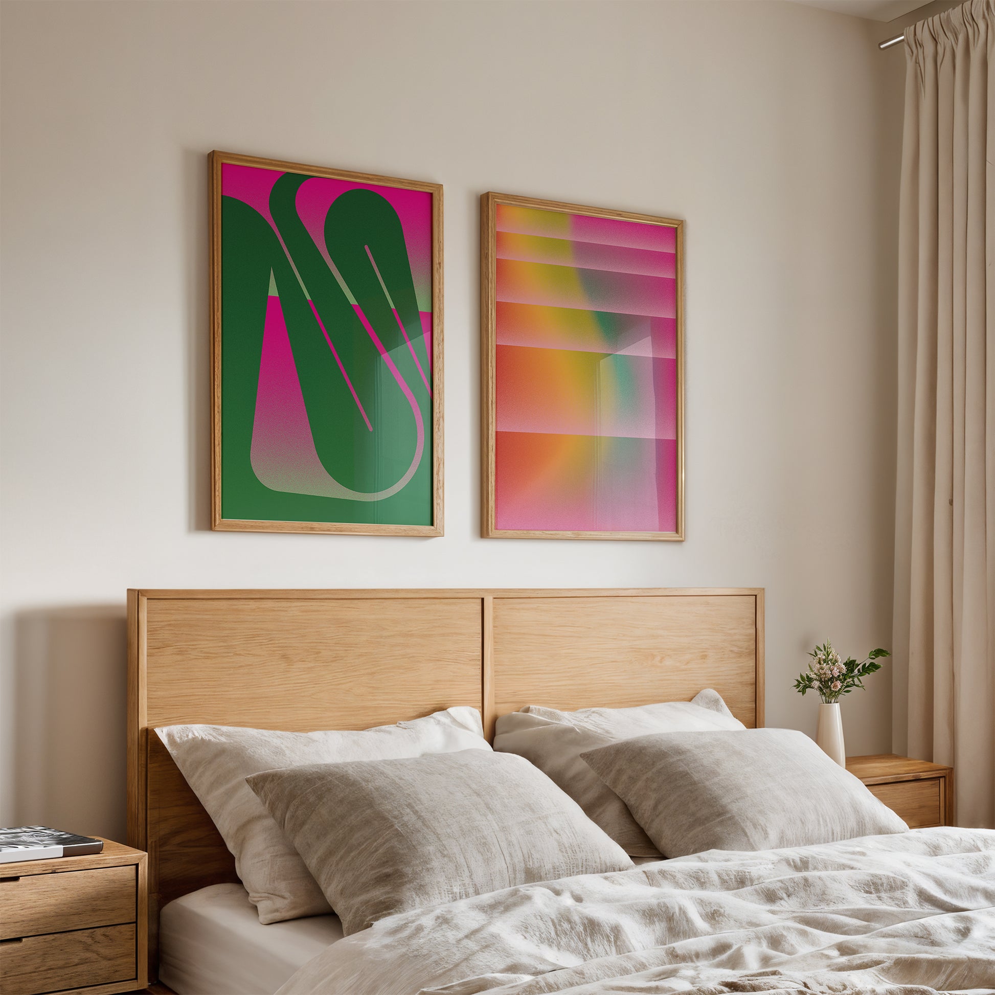 Two big abstract interior posters for yor room