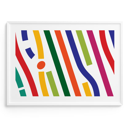 poster with colorful lines