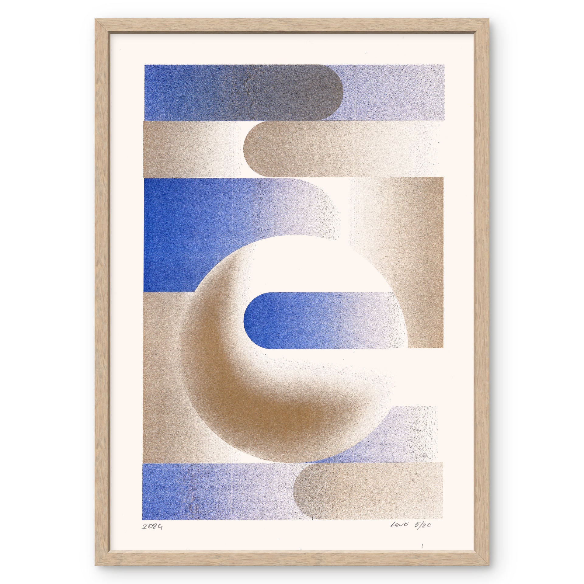 Riso limited edition poster Shar metalic gold