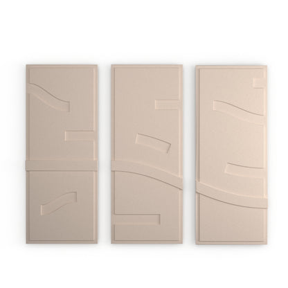 Vasilisk Wall Relief, Beige, 40 x 100